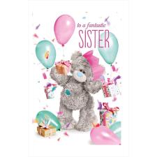3D Holographic Fantastic Sister Me to You Bear Birthday Card Image Preview